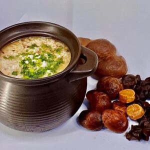 干贝粥 Scallop Mushroom Porridge